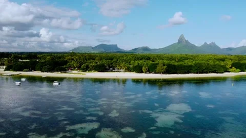 Front view of beach Stock Footage 241706511