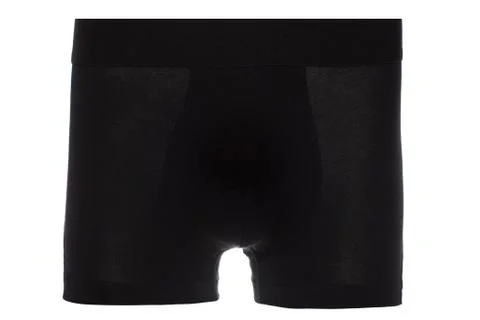 Front view of black boxer brief underwear Stock Photos