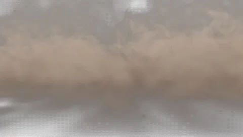 Front View of Blowing Billowing Smoke Cloud Transition with Alpha Channel Vidéo 265533133