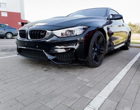 Front view of BMW M4 Stock Photos