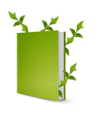 Front view of book Stock Illustration