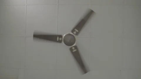 Front View of Brown Ceiling Fan - Shot on Sony FS7 動画素材 91173526