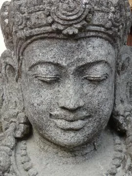 Front view of a Buddha statue Foto stock