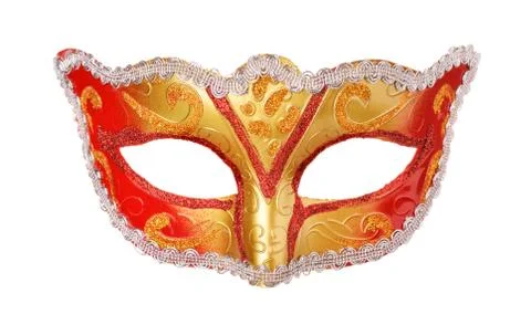Front view of carnival mask Stock Photos