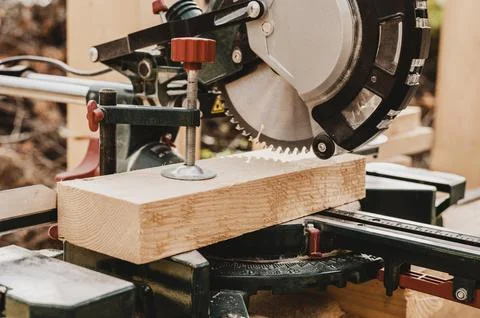 Front view carpentry tool machine Stock Photos