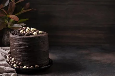 Front view chocolate cake concept Resolution and high quality beautiful photo Stock Photos