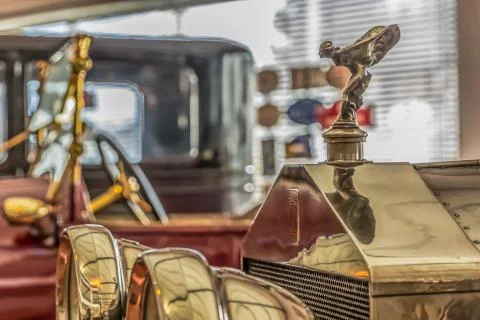 Front view of a classic car, Rolls Royce, Silver Ghost Stock Photos