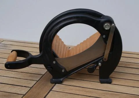 Front view of a danish nostalgic bread slicer Stock Photos