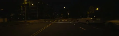 Front view of a Driving Plate: Car travels on Ocean Avenue from Marguerita Stock Footage 59508989