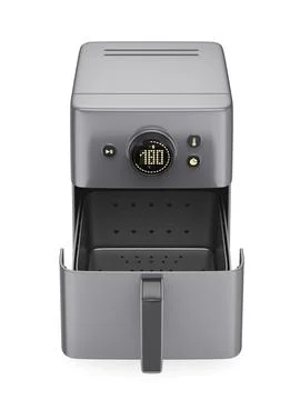 Front view of empty air fryer Stock Illustration