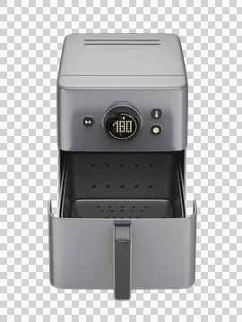 Front view of empty air fryer Stock Illustration