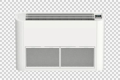 Front view of floor mounted air conditioner Illustrazione stock