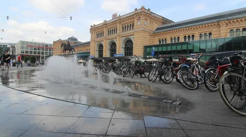 Front view Hannover Hbf Video stock 40465950