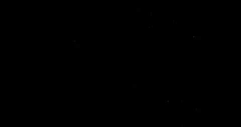 Front view high-speed explosion isolated on black background Stock Footage 327902843