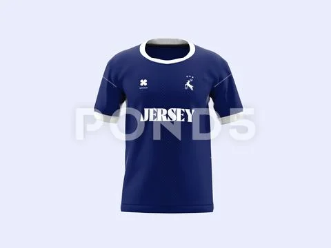 Front View Jersey Mockup Sports Apparel 3D Rendering PSD-Vorlage
