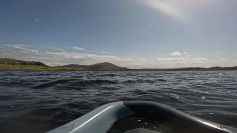 Front view from kayak Stock Footage 309973380