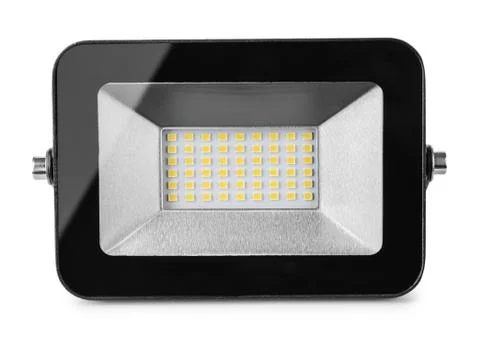 Front view of LED flood light Stock Photos