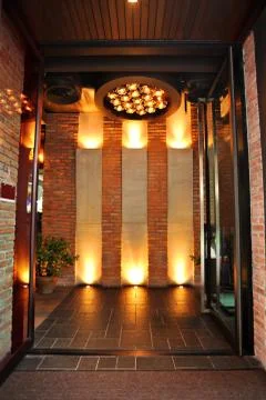 Front view of the loft bar Stock Photos