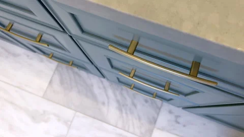 Front view of luxury vanity drawers Stock Footage 321294045