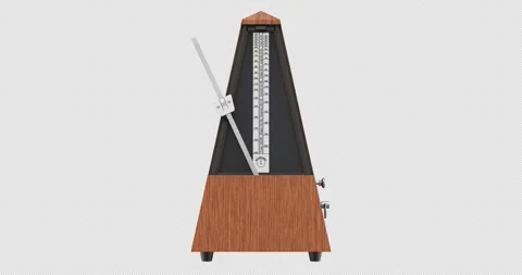 Front view of metronome in action Stock Footage 297487112