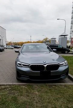 Front view of modern BMW Foto stock