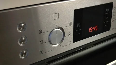 Front View Modern Stainless Steel Combi Oven 04 Stock Footage 86070572