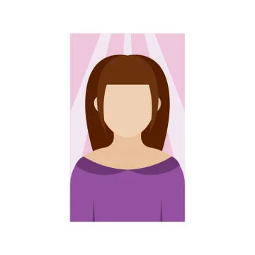 Front view of a person Stock Illustration