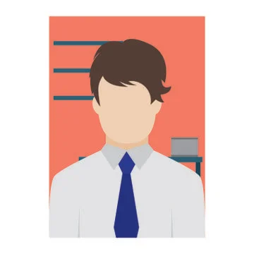 Front view of a person Stock Illustration