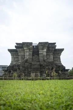 The front view of Sanggrahan Temple or Cungkup Temple Foto stock