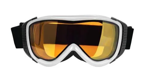 Front view of ski goggle 스톡 사진