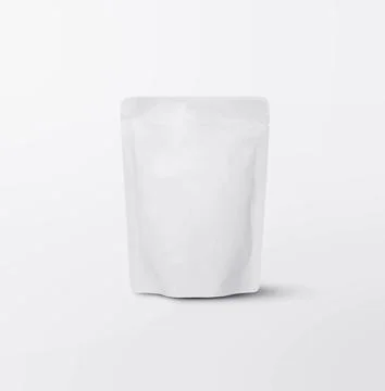 Front view of a stand up doy pack pouch package for coffee Stock Photos