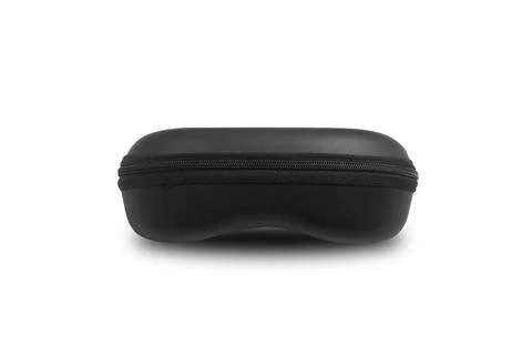 Front view of sunglasses case closed condition isolated on white background Stock Photos