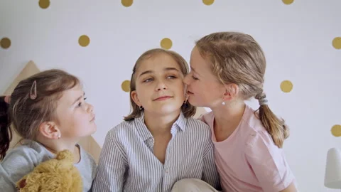 Sisters Kissing Stock Videos – Royalty-Free HD & 4K Videos | Pond5