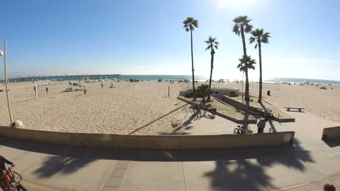 Front View Time Lapse California Beach Video stock 156410154