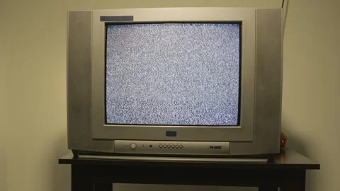 Front view Tv Reflecting Black &amp; white Screen cool light 4k stable short Stock-Footage 252210998