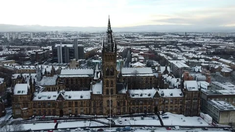 Front view of University of Glasgow 動画素材 171490090