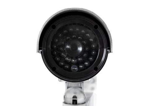 Front view video camera, front view Stock Photos