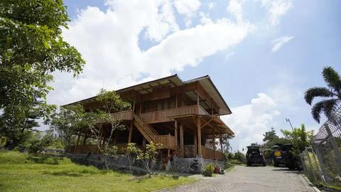 Front View Villa Stock Photos