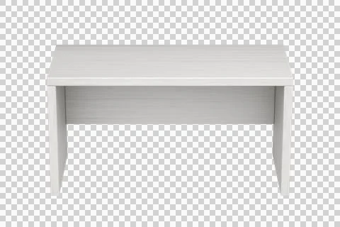 Front view of white modern desk 스톡 일러스트