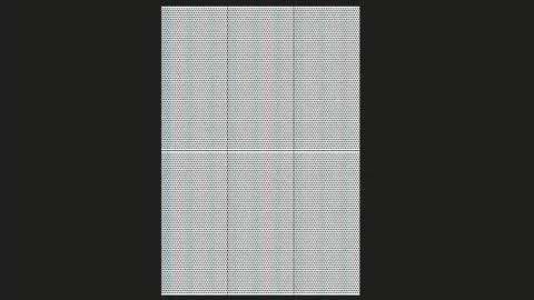 Front View White Perforated Architectural Facade Panel on Black Ilustración de archivo