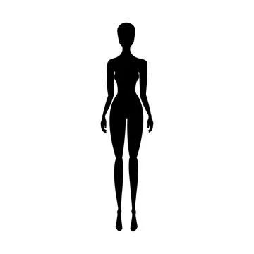 Woman Female Body Measurement Proportions for Clothing Design and