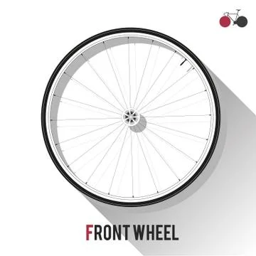 Front Wheel Stock Illustration