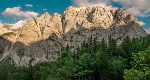 Front Window on Mount Prisojnik.  Stock Photos