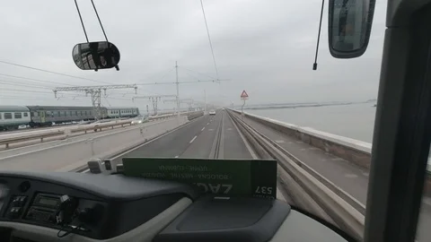 Front window Point of View Stock Footage 130139932