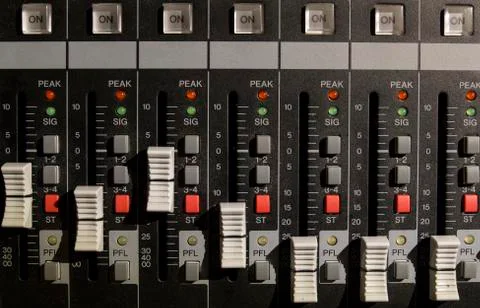 Frontal mixer panel Stock Photos