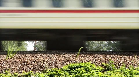 Frontal movement of the Suburban train from left to right. Stock-Footage 40906444