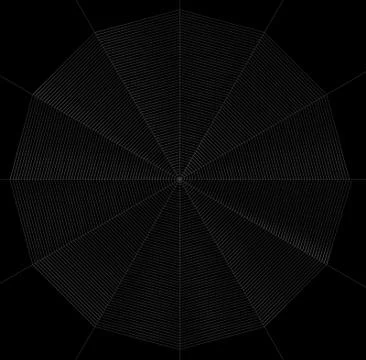 Frontal spiderweb illustration Stock Illustration