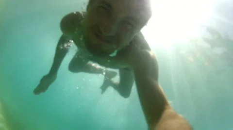 Frontal Swimming Stock Footage 21435344