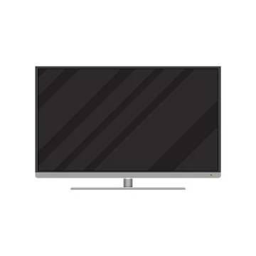 Frontal view of modern widescreen led or lcd tv Stock Illustration