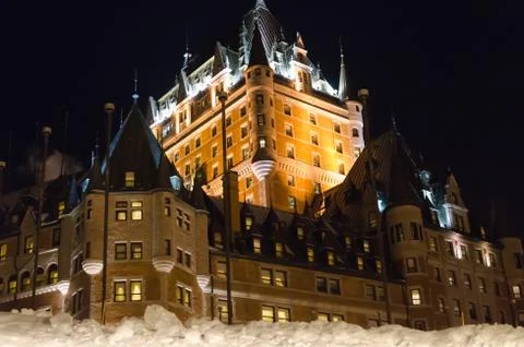 Frontenac in night Stock Photos